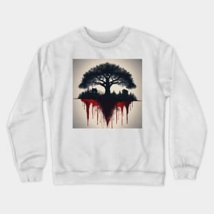 halloween tree design Crewneck Sweatshirt